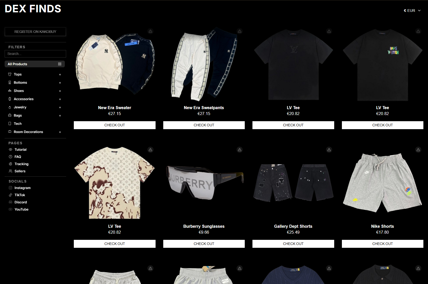 Dexfinds.com preview