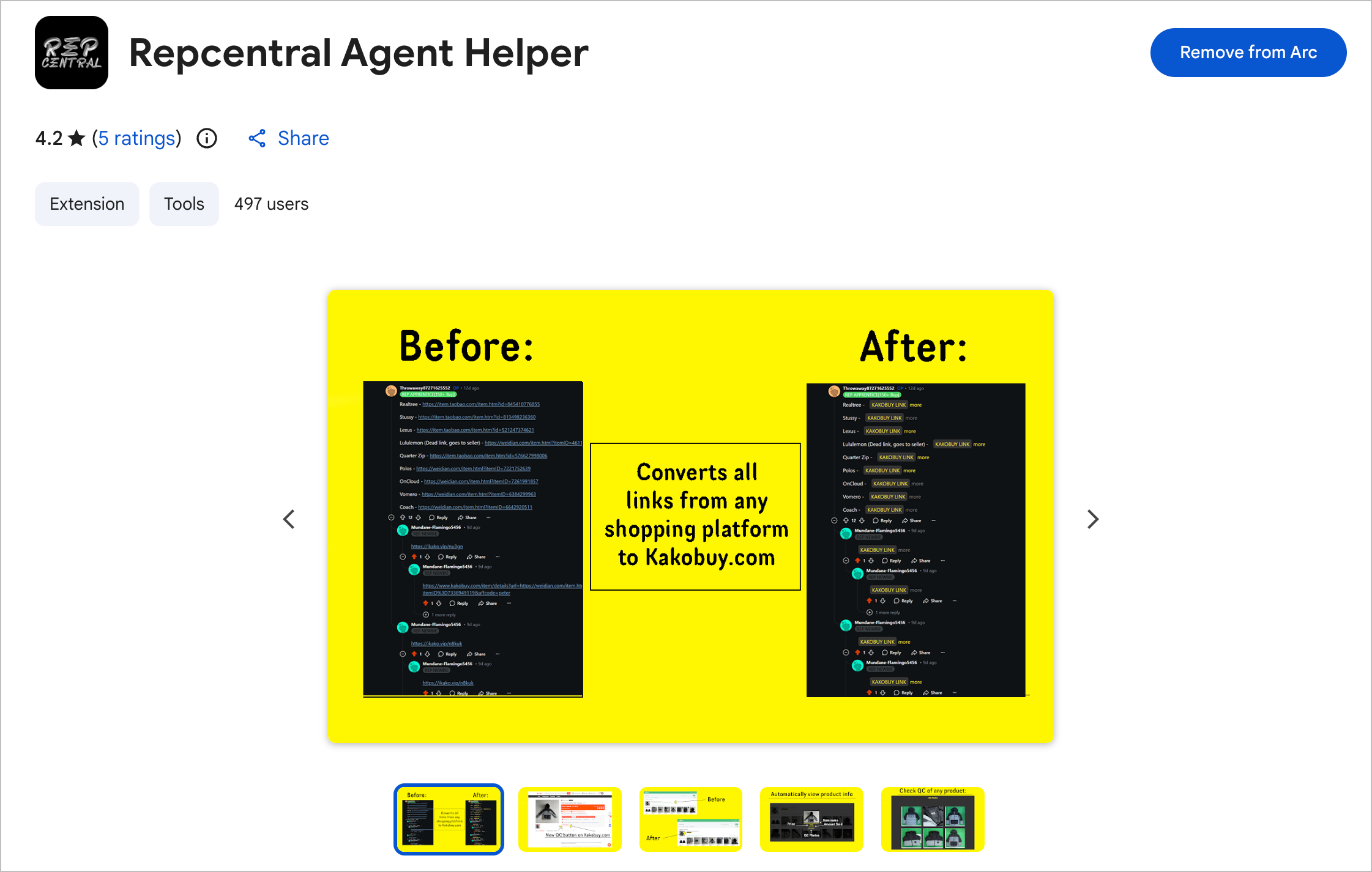 Agent Link Converter + Popup Remover preview
